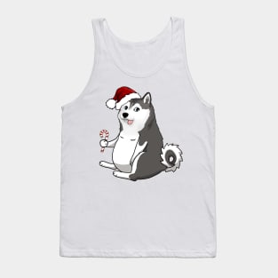 christmas husky doge meme Tank Top